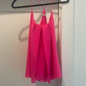 Naked zebra pink tank